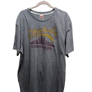 Homage Cleveland Cavaliers Skyline Graphic T Shirt Mens XXL Gray Short Sleeve